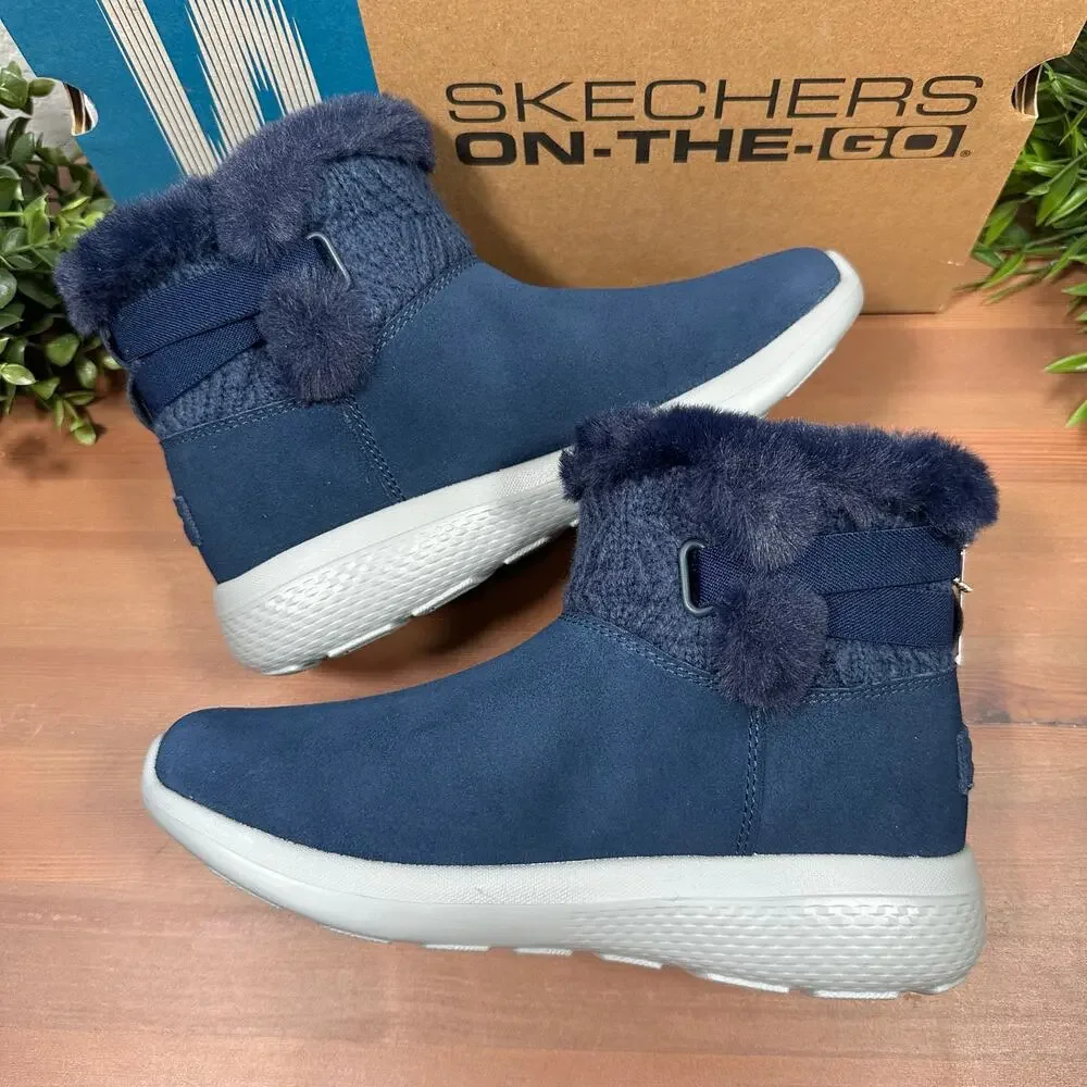 Skechers Winter Gleam On-the-GO City Water Repellent‎ Suede Boots Size 10